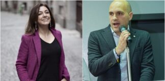 Emanuele Prisco e Augusta Montaruli, deputati di Fratelli d'Italia