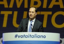 capogruppo di Fratello d'Italia in Senato Luca Ciriani