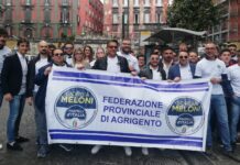 Manifestazione Fratelli d'Italia a Napoli