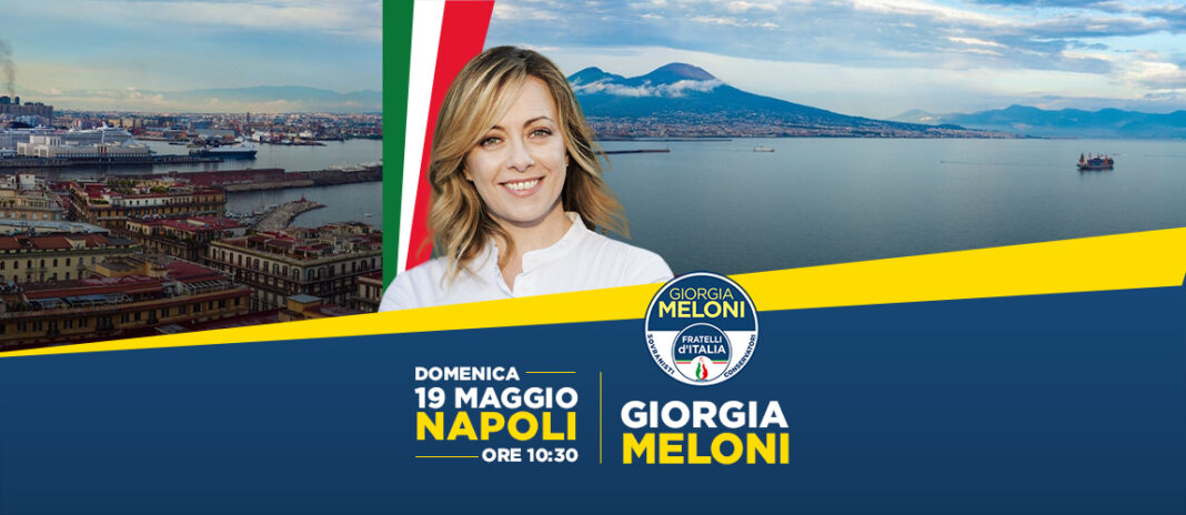 Domenica 19 maggio Fratelli d'Italia chiuderà a Napoli la campagna elettorale per le elezioni europee