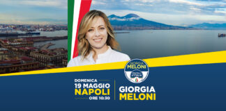 Domenica 19 maggio Fratelli d'Italia chiuderà a Napoli la campagna elettorale per le elezioni europee