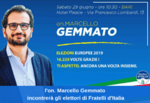 l'on. Marcello Gemmato incontrerà gli elettori di Fratelli d'Italia