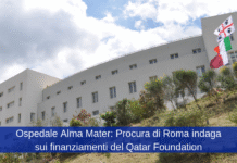 All'Ospedale Alma Mater, oltre alla bandiera Italiana e a quella Sarda, sventola la bandiera del Qatar