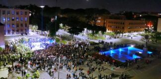 Università 'La Sapienza' di Roma, dove si è svolto un rave party illegale