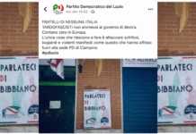 La risposta sulla pagina Facebook del Partito Democratico del Lazio per i manifesti con scritto: “Parlateci di Bibbiano”