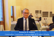 Roberto D’Amore Capogruppo di Fratelli d’Italia in Consiglio Comunale