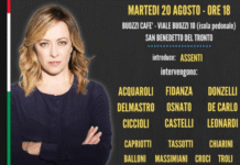 martedi 20 agosto, Fratelli d'Italia scende in piazza a San Benedetto (ore 18, isola pedonale di viale Buozzi) per chiedere "elezioni subito"