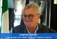 Augusto Sartori, capogruppo di Fratelli d'Italia in Regione Liguria