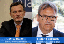 senatori di Fratelli d'Italia, Alberto Balboni e Stefano Bertacco.