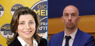 Carolina Varchi e Ciro Maschio, deputati di Fratelli d'Italia in commissione Giustizia