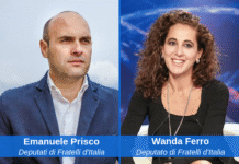 deputati di Fratelli d'Italia Emanuele Prisco e Wanda Ferro