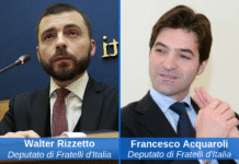 deputati di Fratelli d'Italia Walter Rizzetto e Francesco Acquaroli
