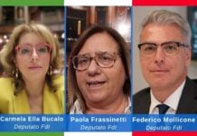 deputati di Fratelli d'Italia Carmela Ella Bucalo, Paola Frassinetti e Federico Mollicone