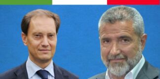 presidente dei senatori di Fratelli d'Italia, Luca Ciriani, e il capogruppo di FdI in Commissione Sanità, Francesco Zaffini.