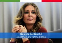 senatrice di Fratelli d'Italia, Daniela Santanchè.
