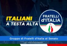 Lo dichiara in una nota il gruppo di Fratelli d'Italia al Senato