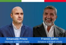 parlamentari di Fratelli d'Italia, Emanuele Prisco e Franco Zaffini