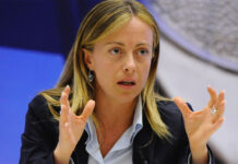Giorgia Meloni, presidente di Fratelli d'Italia.