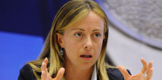 Giorgia Meloni, presidente di Fratelli d'Italia.