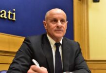 vicepresidente della Camera dei deputati Fabio Rampelli di Fratelli d’Italia.