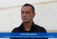 Lino Ricchiuti, viceresponsabile nazionale Impresa e mondi produttivi di Fratelli d'Italia