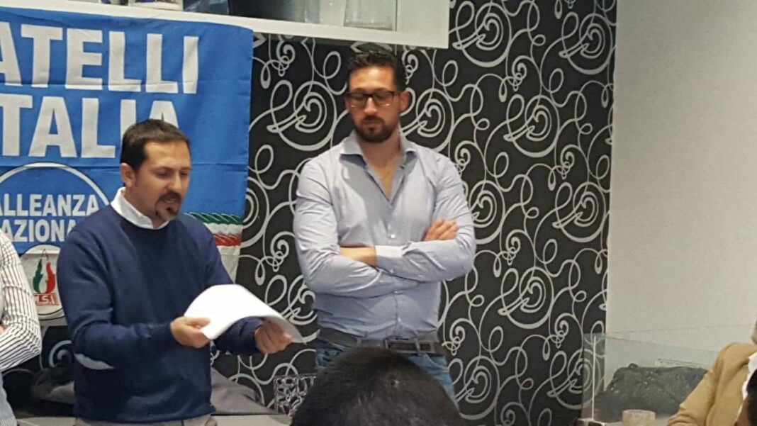 Federico Rocca responsabile Romano degli enti locali di Fratelli d'Italia e Amedeo Zamparelli membro del coordinamento Fratelli d'Italia Municipio IX