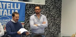 Federico Rocca responsabile Romano degli enti locali di Fratelli d'Italia e Amedeo Zamparelli membro del coordinamento Fratelli d'Italia Municipio IX