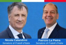 senatori di Fratelli d'Italia Nicola Calandrini e Patrizio La Pietra.