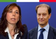 presidente dei senatori di Fratelli d'Italia, Luca Ciriani, e il vicepresidente vicario, Isabella Rauti