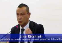 Lino Ricchiuti, viceresponsabile nazionale Imprese e mondi produttivi di Fratelli d'Italia.