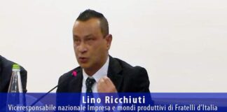 Lino Ricchiuti, viceresponsabile nazionale Imprese e mondi produttivi di Fratelli d'Italia.