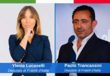 I deputati di Fratelli d'Italia, Ylenia Lucaselli e Paolo Trancassini.