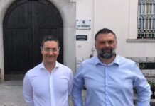 il deputato e coordinatore veneto di Fratelli d'Italia, Luca De Carlo, e il consigliere comunale Raffaele Addamiano, visitano al carcere di Baldenich, a Belluno.