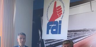 Stefano Casali (FdI) con il Presidente FAI Verona Flavio Galzenati