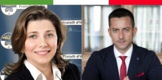 deputati di Fratelli d'Italia Davide Galantino e Carolina Varchi, rispettivamente componenti delle commissioni Difesa e Giustizia.