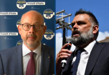 i senatori di Fratelli d'Italia Andrea de Bertoldi, segretario della Commissione Finanze e Tesoro, e Luca De Carlo, componente della Commissione Bilancio