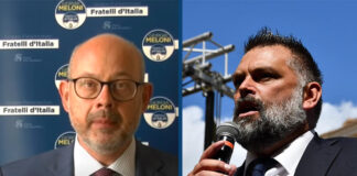 i senatori di Fratelli d'Italia Andrea de Bertoldi, segretario della Commissione Finanze e Tesoro, e Luca De Carlo, componente della Commissione Bilancio