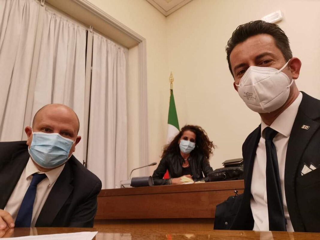 I deputati di Fratelli d'Italia in commissione Difesa, Salvatore Deidda, Wanda Ferro e Davide Galantino.