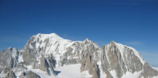 La vetta del Monte Bianco