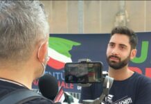 Fabio Roscani, presidente di Gioventù Nazionale, movimento giovanile di Fratelli d’Itala.