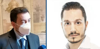 Francesco Torselli, presidente del gruppo di Fratelli d'Italia in consiglio regionale, assieme a Claudio Belgiorno, capogruppo di Fratelli d'Italia in consiglio comunale a Prato