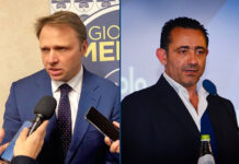 Francesco Lollobrigida, capogruppo di Fratelli d’Italia alla Camera, e Paolo Trancassini, deputato e capogruppo in commissione Bilancio