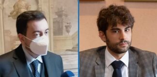 Francesco Torselli, capogruppo di Fratelli d’Italia in Consiglio regionale, e Gianfranco Maccarone, dirigente FdI della provincia senese