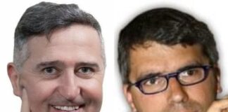 Gli esponenti di Fratelli d’Italia Francesco Figliomeni, vice presidente dell’Assemblea Capitolina, ed Alessandro Cochi, delegato allo Sport di Fratelli d'Italia Roma