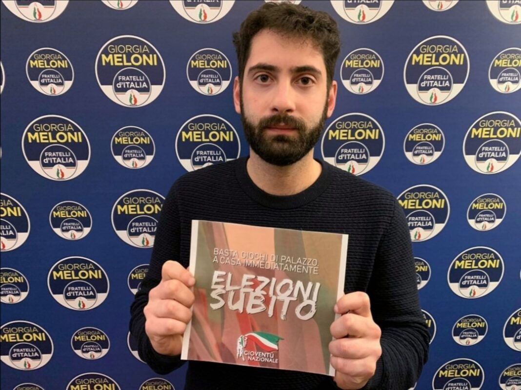 Fabio Roscani, presidente di Gioventù Nazionale, movimento giovanile di Fratelli d’Italia.