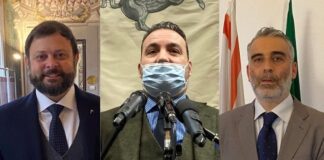 Consiglieri regionali di Fratelli d’Italia, Vittorio Fantozzi, Alessandro Capecchi e Diego Petrucci.