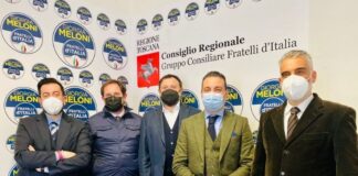 Il gruppo del Consiglio regionale di Fratelli d'Italia in Toscana.