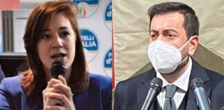 Chiara La Porta, dirigente nazionale Fratelli d'Italia e Francesco Torselli, capogruppo di Fratelli d’Italia nel Consiglio regionale della Toscana