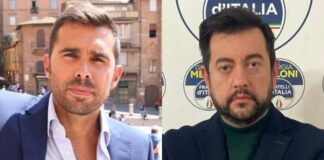 Francesco Michelotti, coordinatore provinciale a Siena di Fratelli d'Italia e Francesco Torselli, capogruppo di Fratelli d’Italia in Consiglio regionale