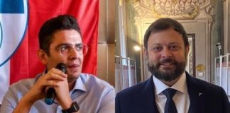 Matteo Petrini, consigliere comunale Fratelli d'Italia Capannori e Vittorio Fantozzi, vice-capogruppo Fratelli d'Italia in Consiglio regionale